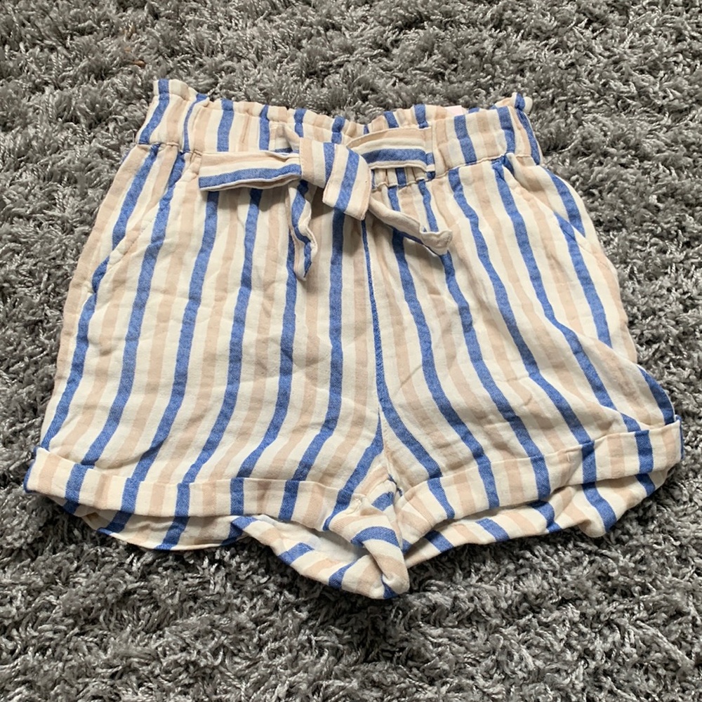 soft short kohls blue and white striped shorts
